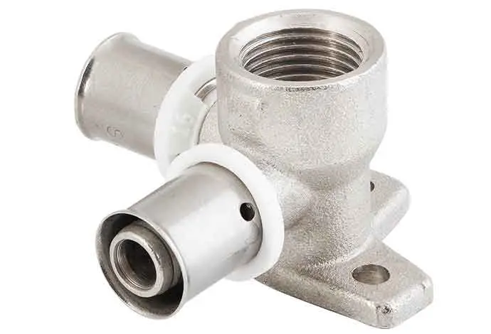 سه راهی 90 درجه صفحه دار توپیچ پرسی 20mmx1/2"x20mm