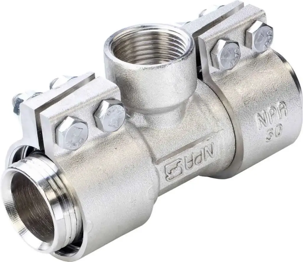 سه راهی توپیچ کلمپی 50mmx1"x50mm
