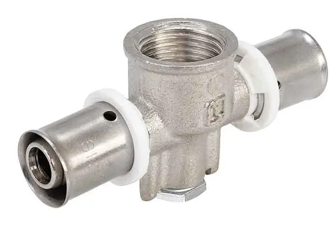 سه راهی دیواری پرسی 20mmx1/2"x20mm - (  99020121714  ) 