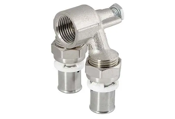 سه راهی دیواری موازی پرسی 16mmx1/2"x16mm - (  99020121810  ) 