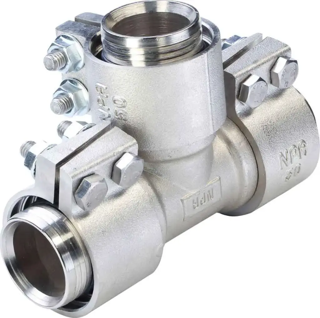 سه راهی کلمپی 63mm - (  99020170722  ) 