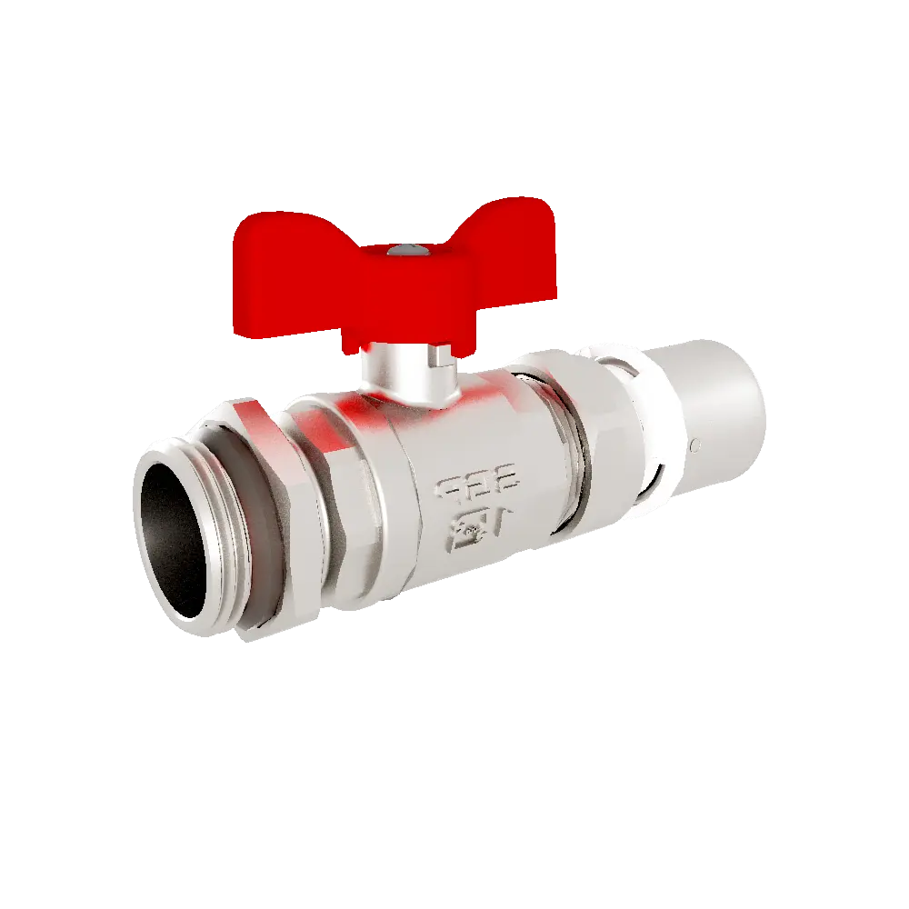 شیر مهره ماسورهای پرسی روپیچ با مهره تنظیم25mmX 1( آبی و قرمز) - (    ) 