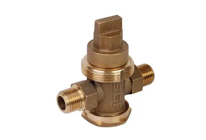 شیر قطع و وصل برنزی~ 1/2 - (  99020461352  ) 