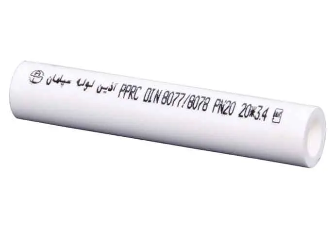 [819161090] لوله تک لایه سفید 90mm   PP-RCT - (  99010360090  ) 