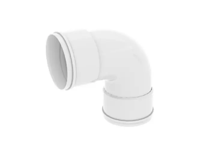 [855382456] زانو 90  درجه دوسر کوپل  63mm PVC-U - (  99260138863  ) 