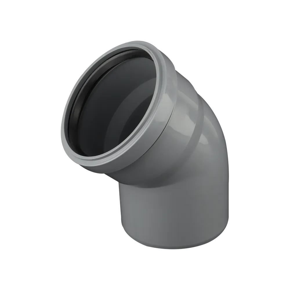 زانو پوشفیت 45 درجه 125mm - (  99050230745  )  - 