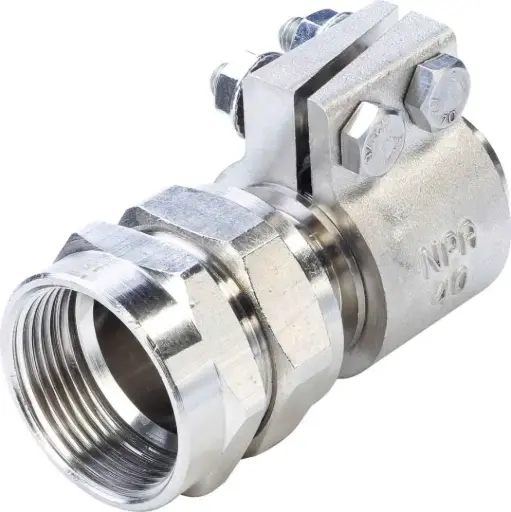 [855241788] رابط توپیچ با مهره ماسوره کلمپی "40mmx1 1/4