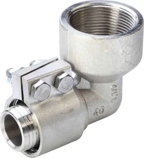 [855241450] زانو چپقی کلمپی "40mmx1 1/2
