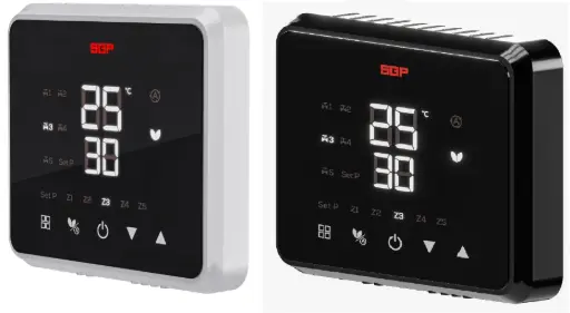 [861662009] ترموستات اتاقی لمسی 220v SGP سفید