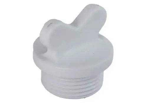 [807261109] درپوش پلیمری رزوه دار پایه کوتاه سفید " 1 - (  99010250104  ) 