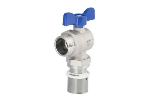[861641424] شیر زانویی روپیچ با مهره ماسوره پرسی  25mmX3/4