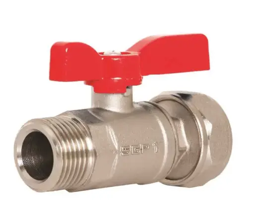 [861641166] شیر یکسر روپیچ کوپلی  32mmX 1 ( آبی و قرمز)