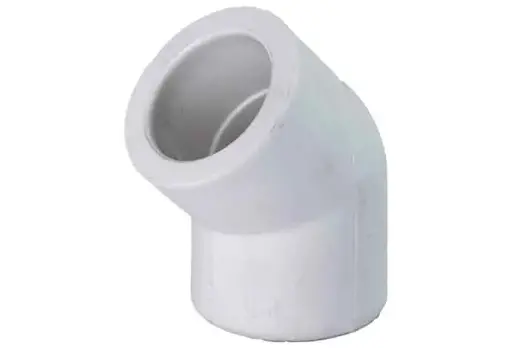 [855321409] زانو 45 درجه سفید 32mm
