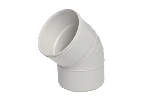 [855382355] زانو 45 درجه 63mm PVC-U - (  99260134563  ) 